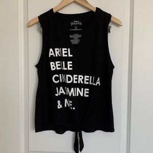 Disney Princess Women’s Sleeveless Tank Top Black L